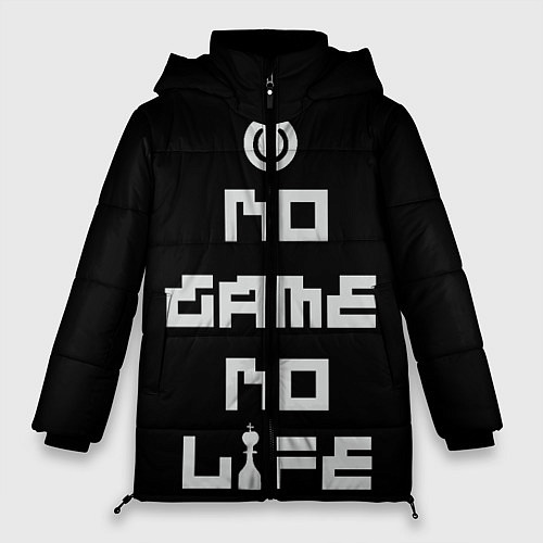 Женская зимняя куртка NO GAME NO LIFE / 3D-Красный – фото 1
