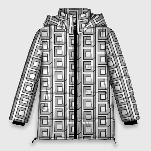 Женская зимняя куртка Архитектура / 3D-Черный – фото 1