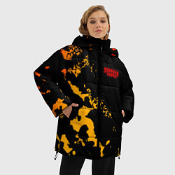 Куртка зимняя женская ОЧЕНЬ СТРАННЫЕ ДЕЛА STRANGER, цвет: 3D-черный — фото 2