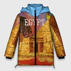 Куртка зимняя женская Египет Пирамида Хеопса, цвет: 3D-черный