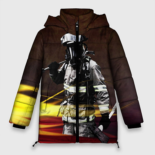 Женская зимняя куртка Спасатель / 3D-Черный – фото 1