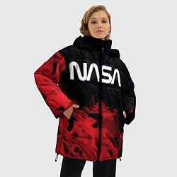 Куртка зимняя женская NASA НАСА, цвет: 3D-черный — фото 2