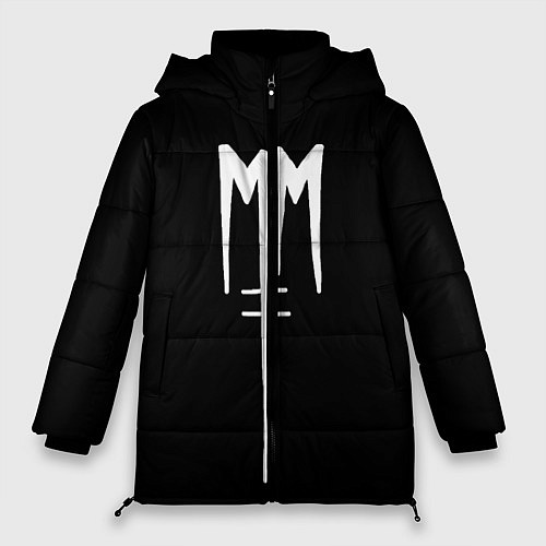 Женская зимняя куртка Marilyn Manson / 3D-Черный – фото 1