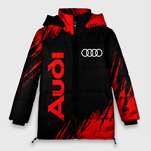 Женская зимняя куртка AUDI АУДИ / 3D-Черный – фото 1