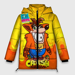 Куртка зимняя женская Fall Guys CRASH, цвет: 3D-черный