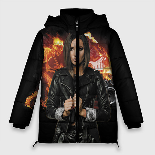 Женская зимняя куртка Olga Buzova / 3D-Черный – фото 1