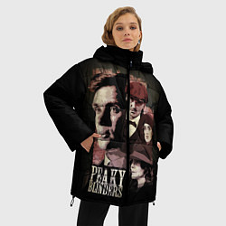 Куртка зимняя женская Острые козырьки, цвет: 3D-черный — фото 2
