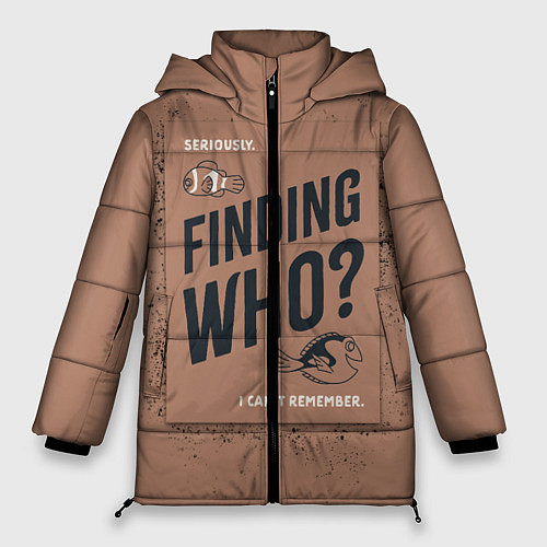 Женская зимняя куртка Finding Who? / 3D-Черный – фото 1