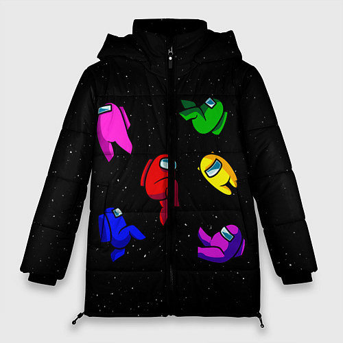 Женская зимняя куртка Among Us / 3D-Черный – фото 1