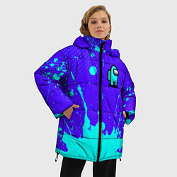 Куртка зимняя женская AMONG US АМОНГ АС, цвет: 3D-черный — фото 2