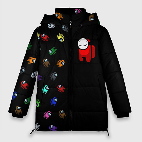 Женская зимняя куртка AMONG US - Impostor / 3D-Черный – фото 1