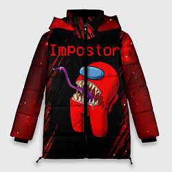 Куртка зимняя женская AMONG US - MONSTER, цвет: 3D-светло-серый