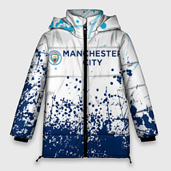 Куртка зимняя женская Manchester City, цвет: 3D-черный
