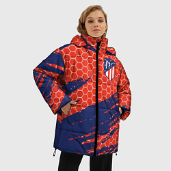 Куртка зимняя женская Atletico Madrid, цвет: 3D-черный — фото 2
