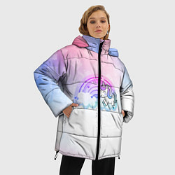 Куртка зимняя женская Единорог, цвет: 3D-черный — фото 2