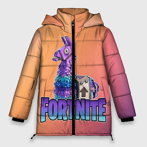 Женская зимняя куртка Fortnite Lama / 3D-Черный – фото 1