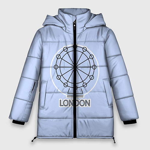 Женская зимняя куртка Лондон London Eye / 3D-Черный – фото 1