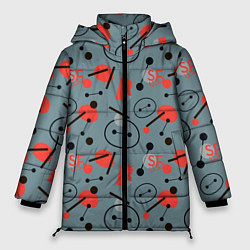Куртка зимняя женская Big Hero 6, цвет: 3D-черный