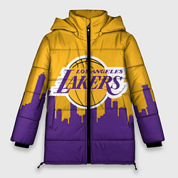 Куртка зимняя женская LOS ANGELES LAKERS, цвет: 3D-черный