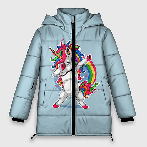 Женская зимняя куртка Единорог Dab / 3D-Черный – фото 1