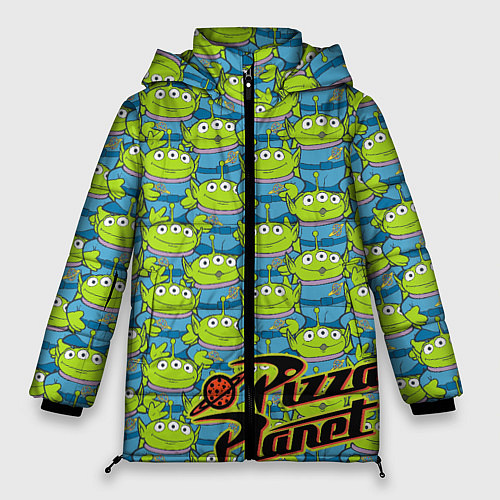 Женская зимняя куртка Pizza Planet / 3D-Черный – фото 1