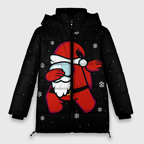 Женская зимняя куртка Santa Claus Among Us / 3D-Черный – фото 1