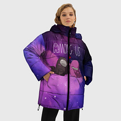 Куртка зимняя женская Among Us Love Z, цвет: 3D-светло-серый — фото 2