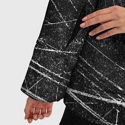 Куртка зимняя женская Царапины, цвет: 3D-черный — фото 2