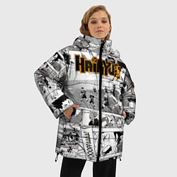 Куртка зимняя женская Haikyu, цвет: 3D-черный — фото 2