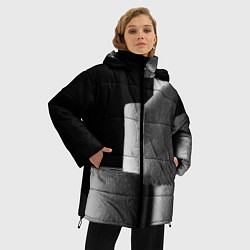 Куртка зимняя женская Туалетная бумага, цвет: 3D-черный — фото 2