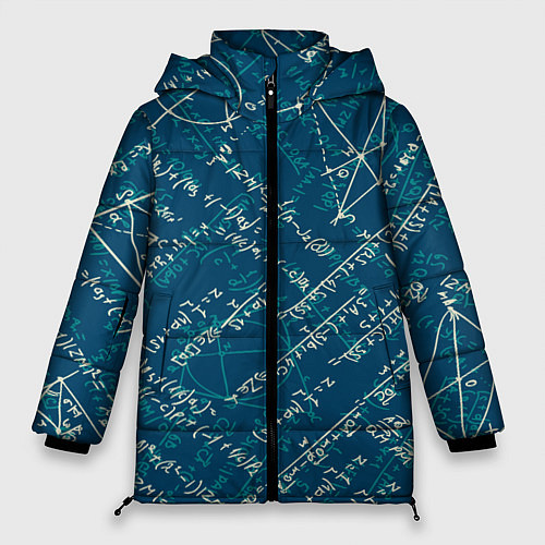 Женская зимняя куртка Математика / 3D-Черный – фото 1