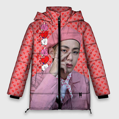 Женская зимняя куртка BTS Ким Тэ Хён / 3D-Черный – фото 1