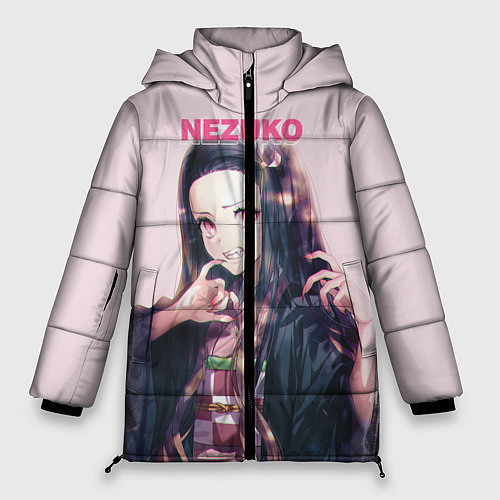 Женская зимняя куртка Nezuko / 3D-Черный – фото 1