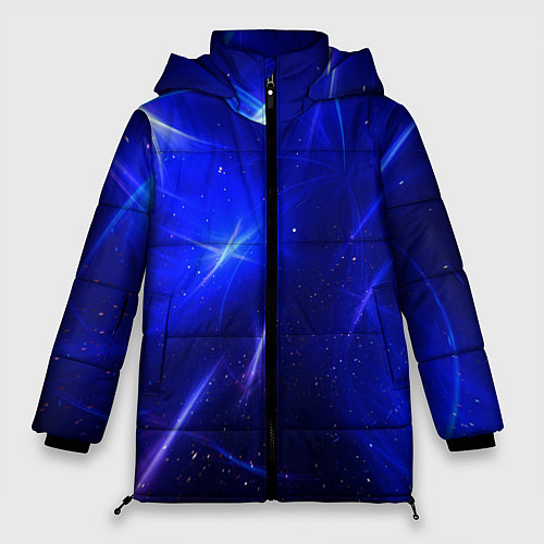 Женская зимняя куртка Космический вихрь / 3D-Черный – фото 1