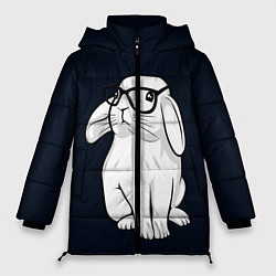 Куртка зимняя женская Кролик Хипстер, цвет: 3D-черный