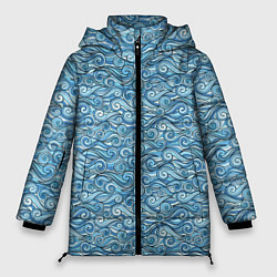 Куртка зимняя женская Море волнуется, цвет: 3D-светло-серый