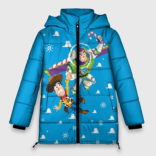 Женская зимняя куртка Woody & Buzz / 3D-Черный – фото 1