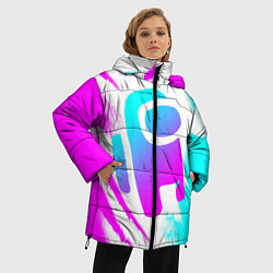 Куртка зимняя женская AMONG US - NEON, цвет: 3D-светло-серый — фото 2