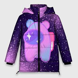 Куртка зимняя женская AMONG US - SPACE, цвет: 3D-светло-серый