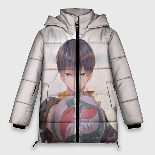 Женская зимняя куртка Haikyuu!! Tobio / 3D-Красный – фото 1