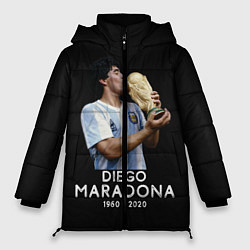 Куртка зимняя женская Diego Maradona, цвет: 3D-черный