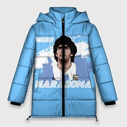 Куртка зимняя женская Диего Марадона, цвет: 3D-черный