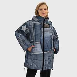 Куртка зимняя женская Jeans life, цвет: 3D-черный — фото 2