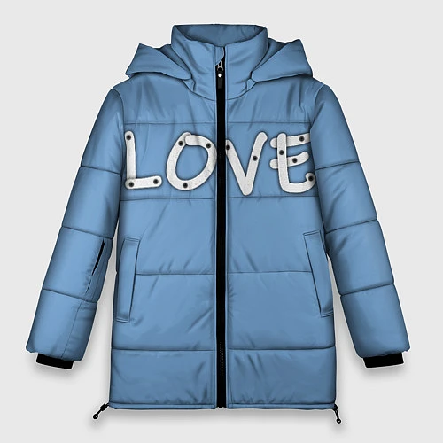 Женская зимняя куртка LOVE / 3D-Черный – фото 1