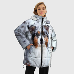 Куртка зимняя женская Австралийская овчарка, цвет: 3D-черный — фото 2