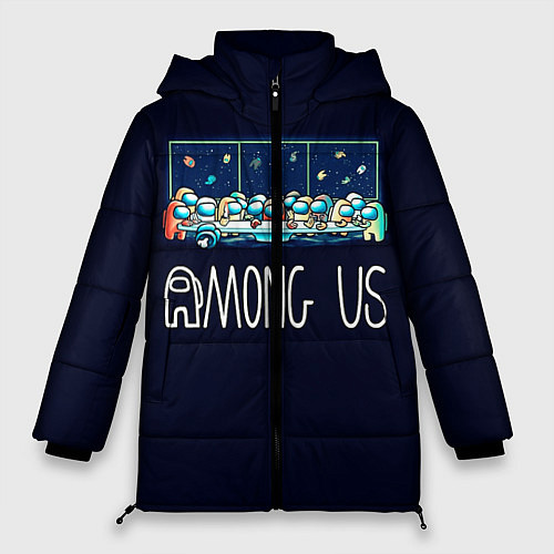 Женская зимняя куртка Among Us Обсуждение / 3D-Черный – фото 1