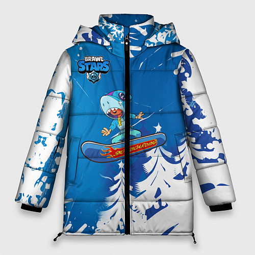 Женская зимняя куртка Brawl Stars Snowboarding / 3D-Черный – фото 1