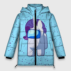 Куртка зимняя женская AMONG US - ЕДИНОРОГ, цвет: 3D-черный