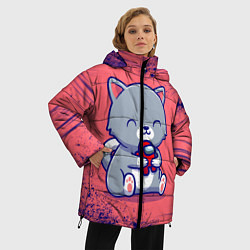 Куртка зимняя женская AMONG US - С КОТИКОМ, цвет: 3D-черный — фото 2