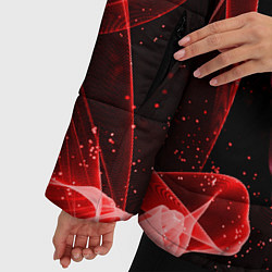 Куртка зимняя женская AMONG US - КРАСНЫЙ, цвет: 3D-черный — фото 2